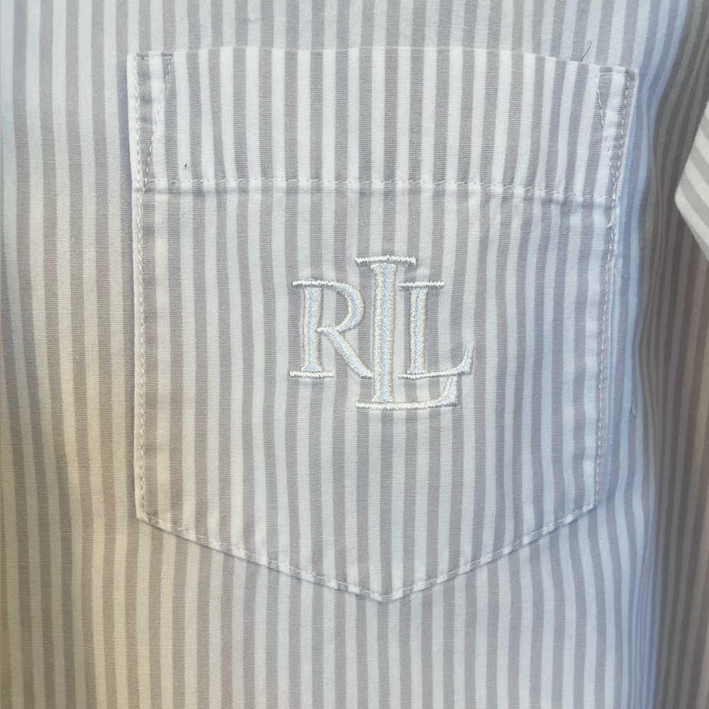 Ralph Lauren night shirt - cotton, striped, preppy - Picture 5 of 13